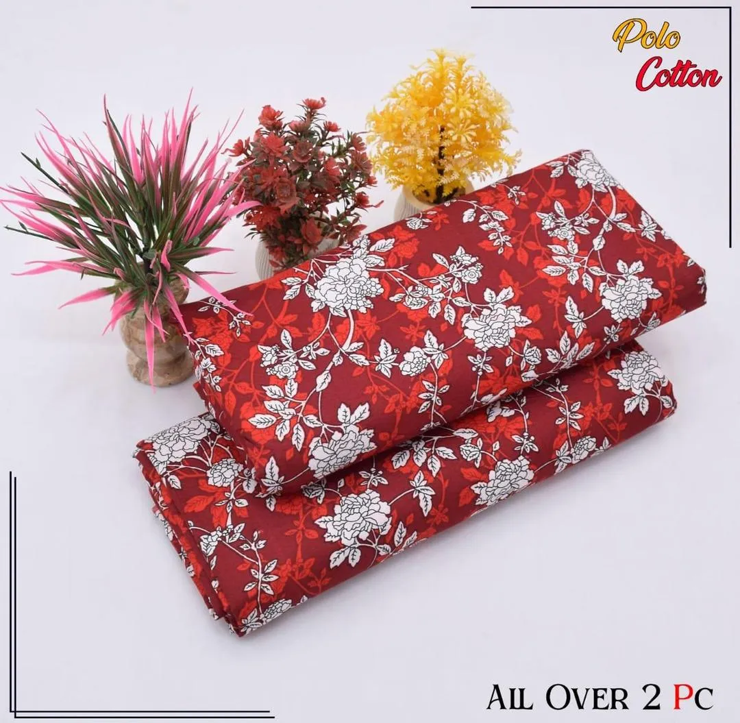 Floral Printed Cotton Fabric Set