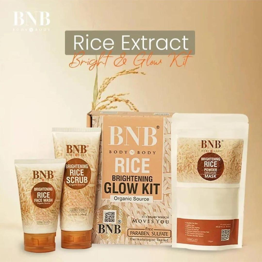 BNB Rice Brightening Glow Kit