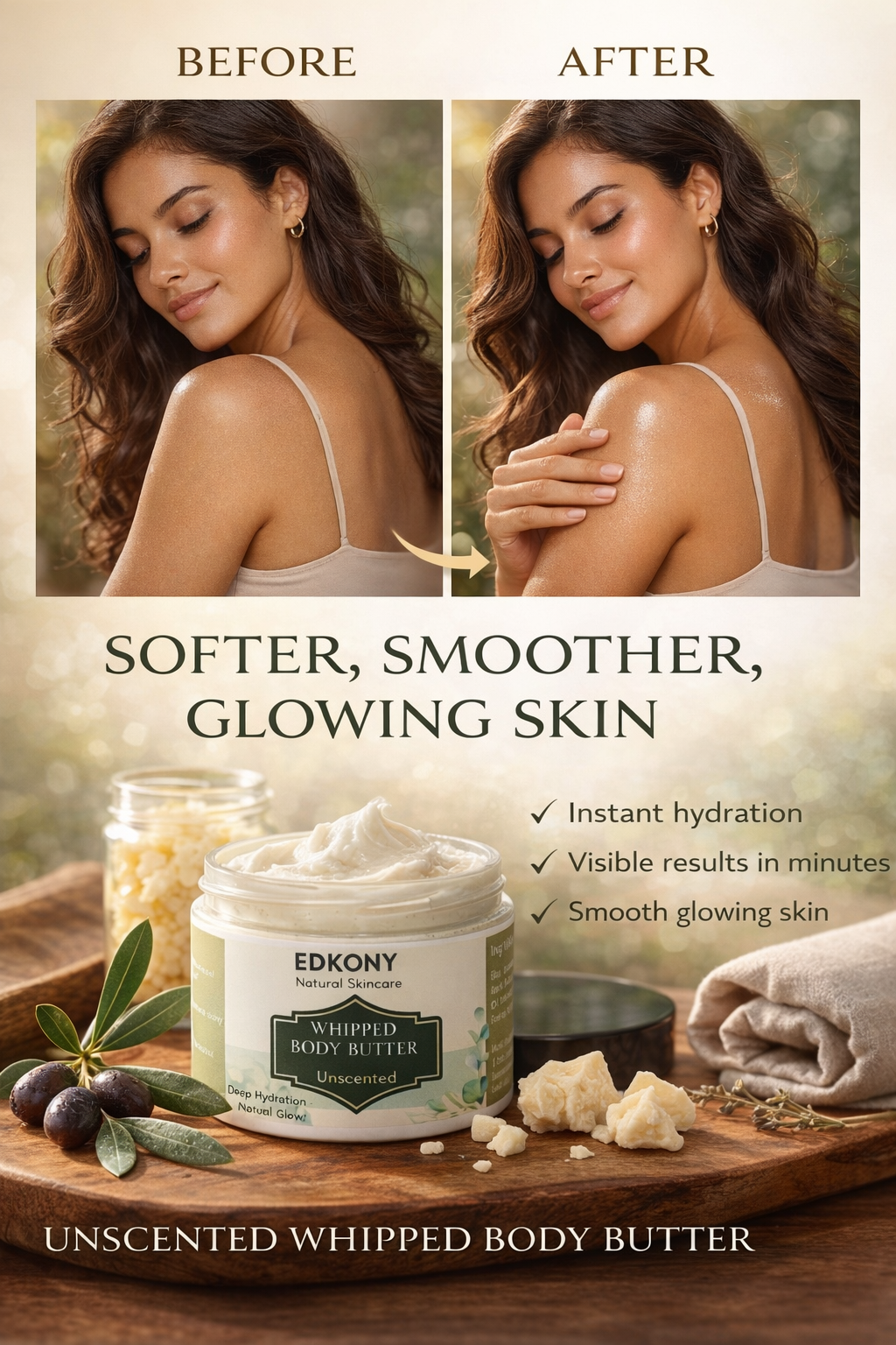 Whipped Body Butter Unscented 4-0Z