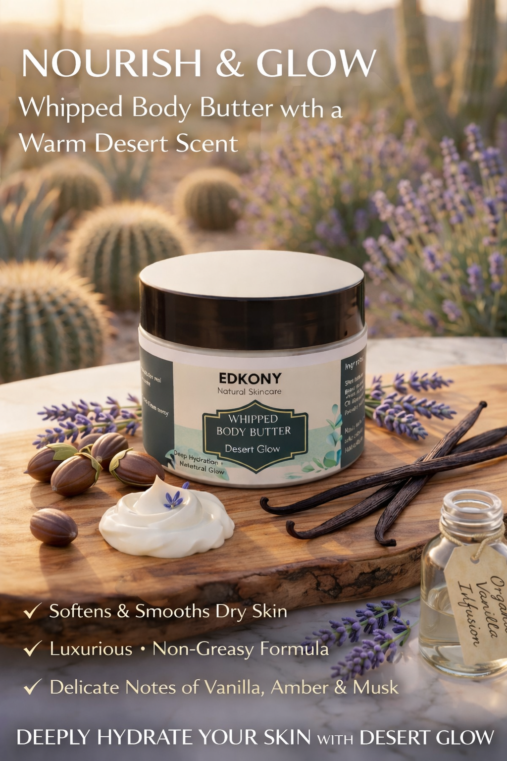 Whipped Body Butter – Desert Glow 4-OZ