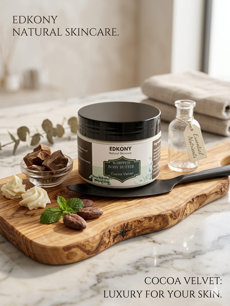 EDKONY Cocoa Velvet Body Butter 4-OZ