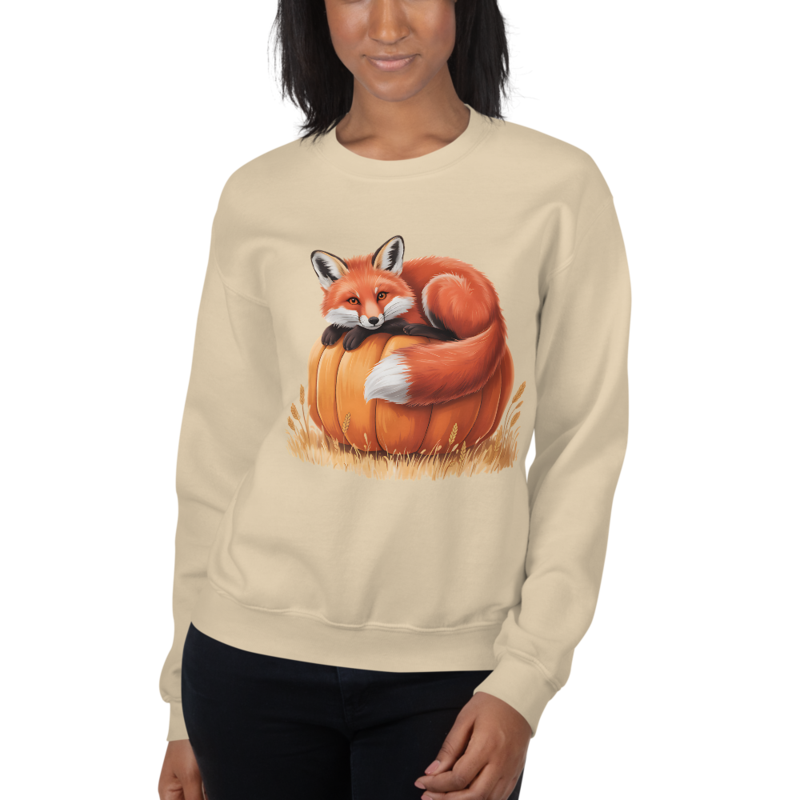 Realistic Fox Pumpkin Sweatshirt