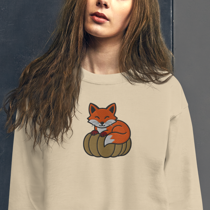 Cute Fox Pumpkin Sweatshirt