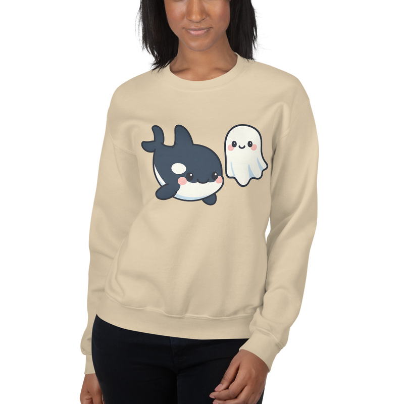 Kawaii Orca Ghost Sweatshirt