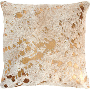 GOLD METALLIC PILLOW