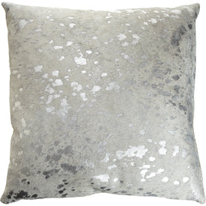 SILVER METALLIC PILLOW
