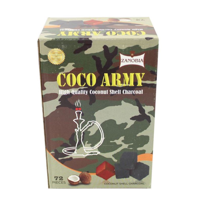 Coco Army Coconut Charcoal (72 pieces – Cubes)