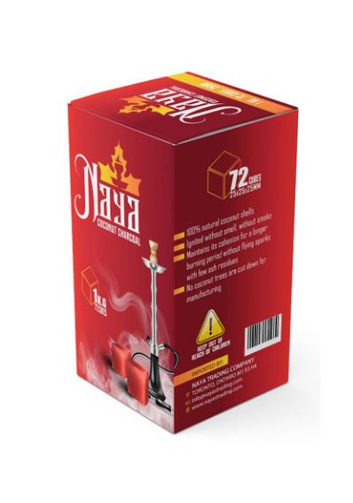 Naya Coconut Coals – 1KG Pack  (72pcs)