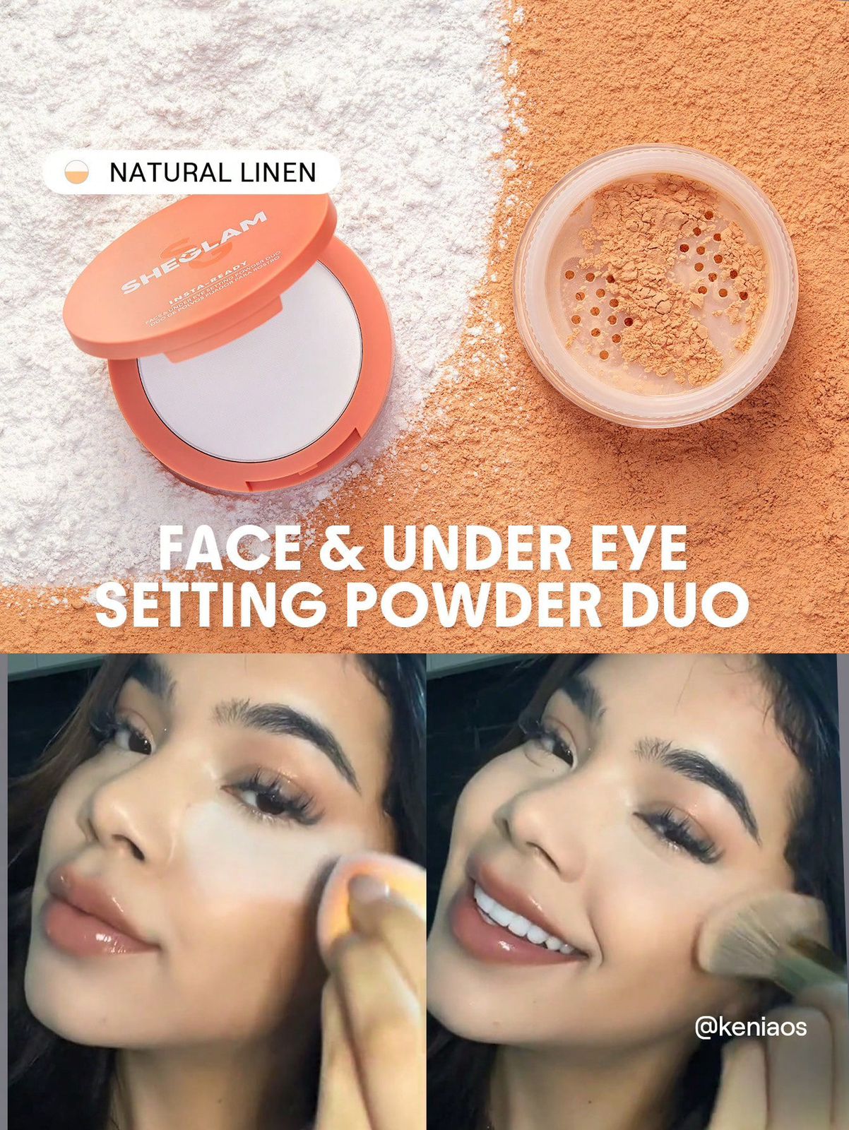 Polvo fijador para rostro y contorno de ojos
