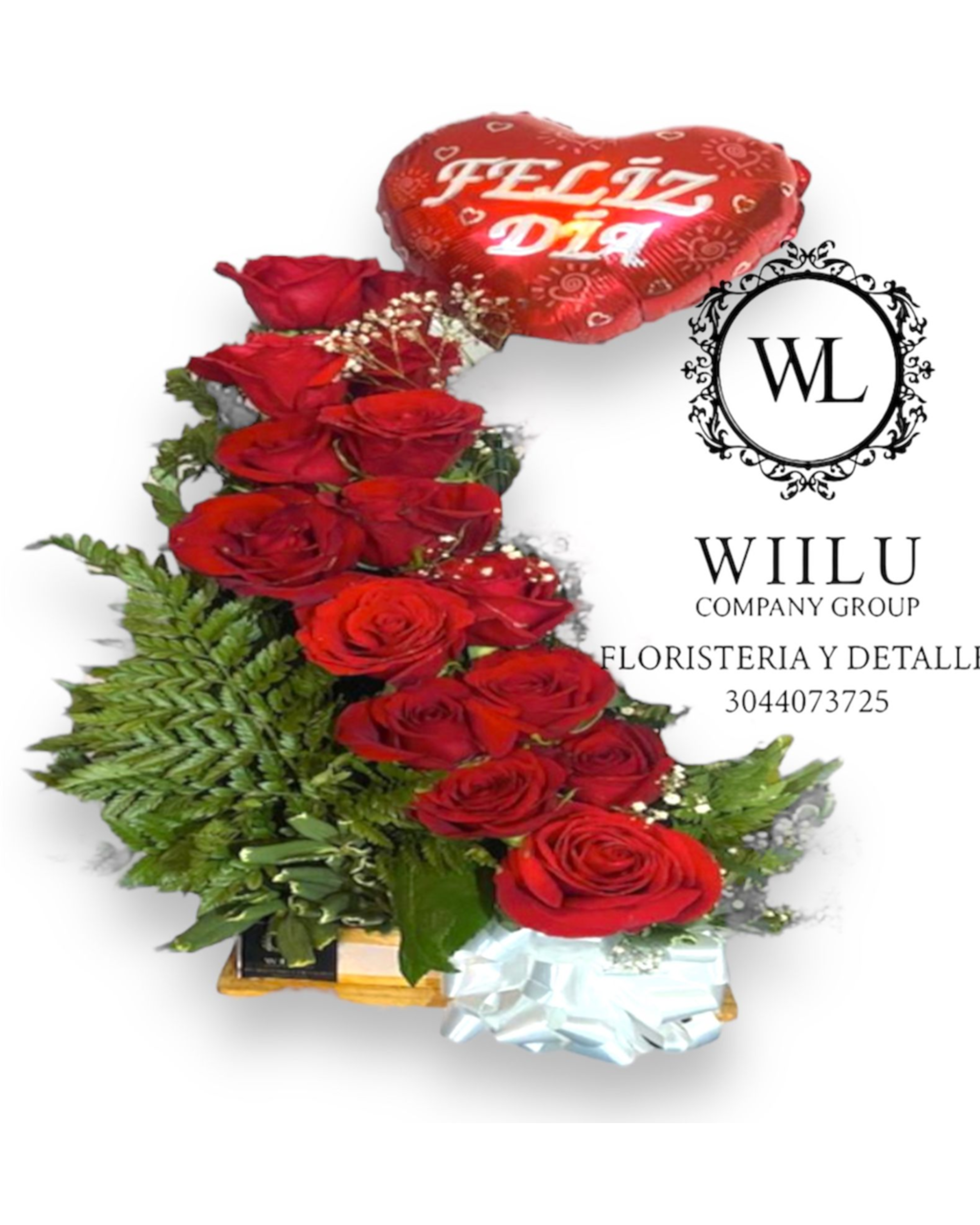 Arreglo de rosas rojas