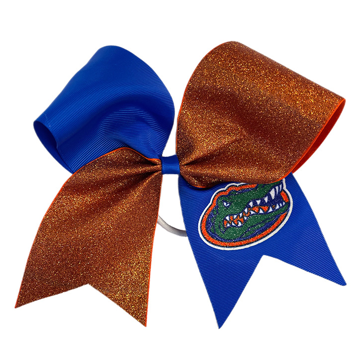Jumbo Cheer Bow with Glitter University of Florida