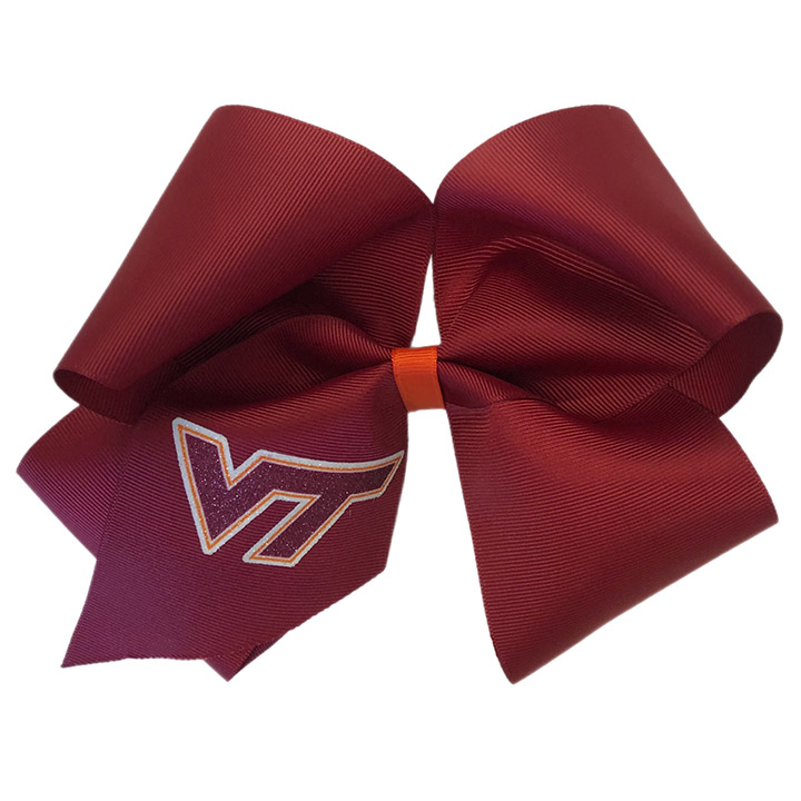 Jumbo Glitter Bow Virginia Tech