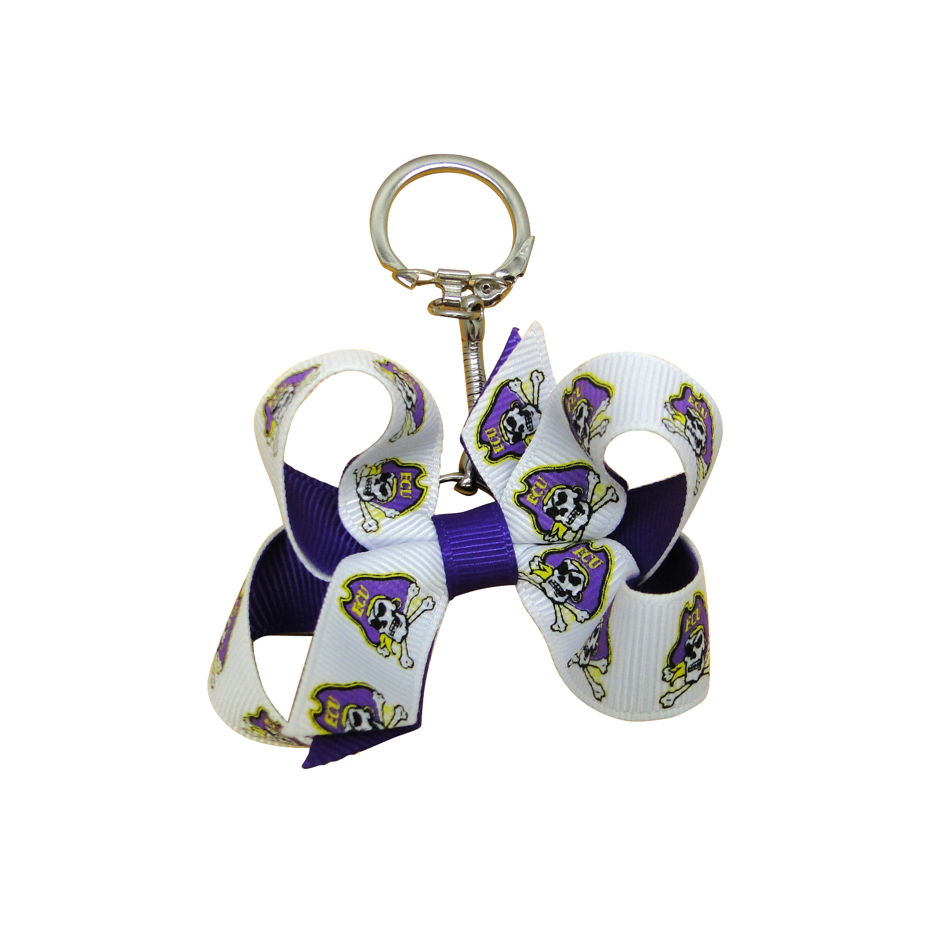 Mini Bow Key Chain - East Carolina University
