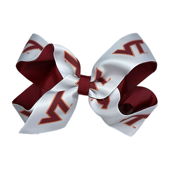 Two Tone Bow - Virginia Tech