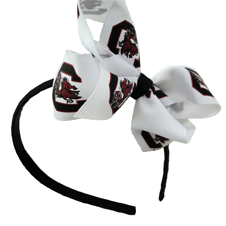 Wrapped Headband with Junior Bow - University of South Carolina