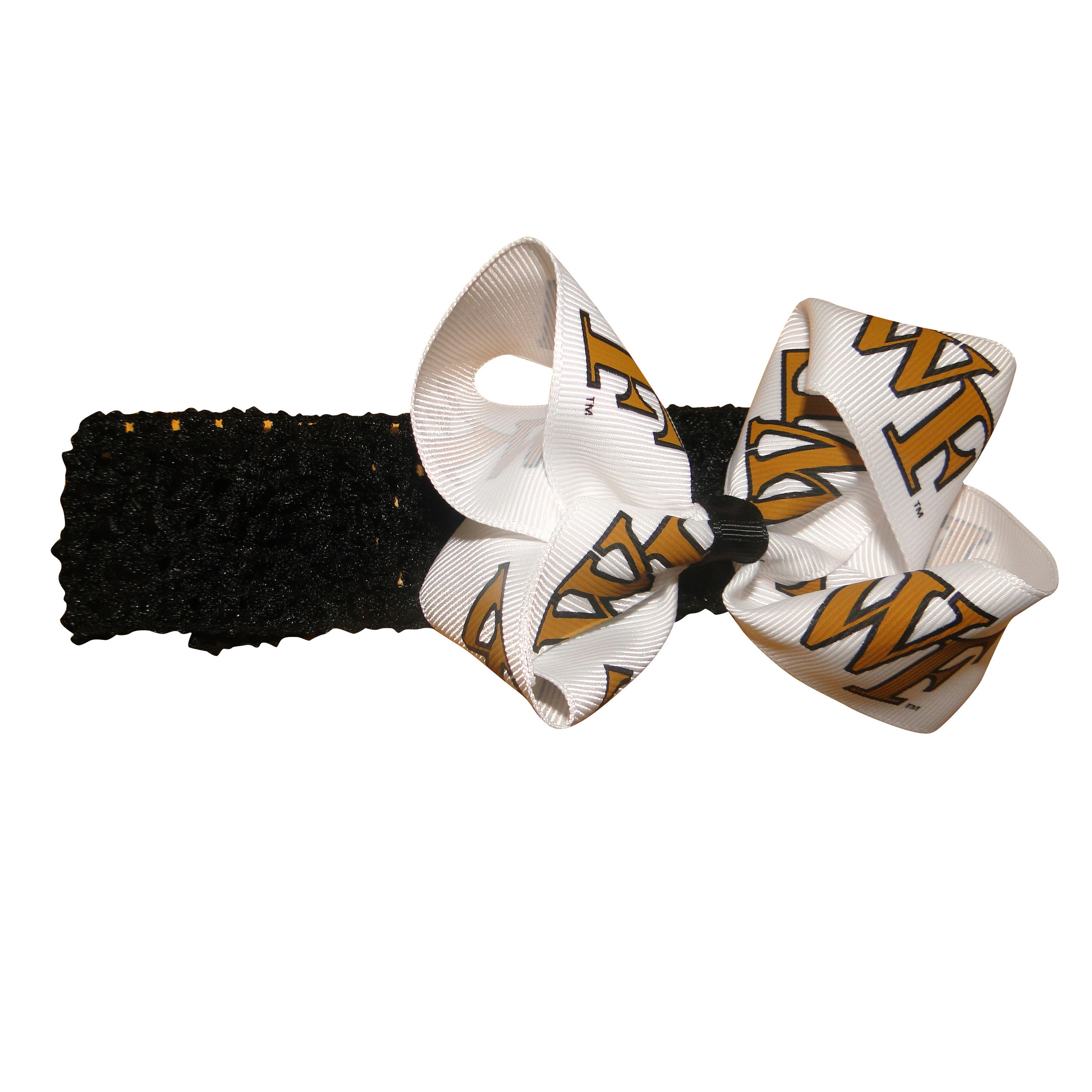 Crochet Headband with Junior Bow - Wake Forest University