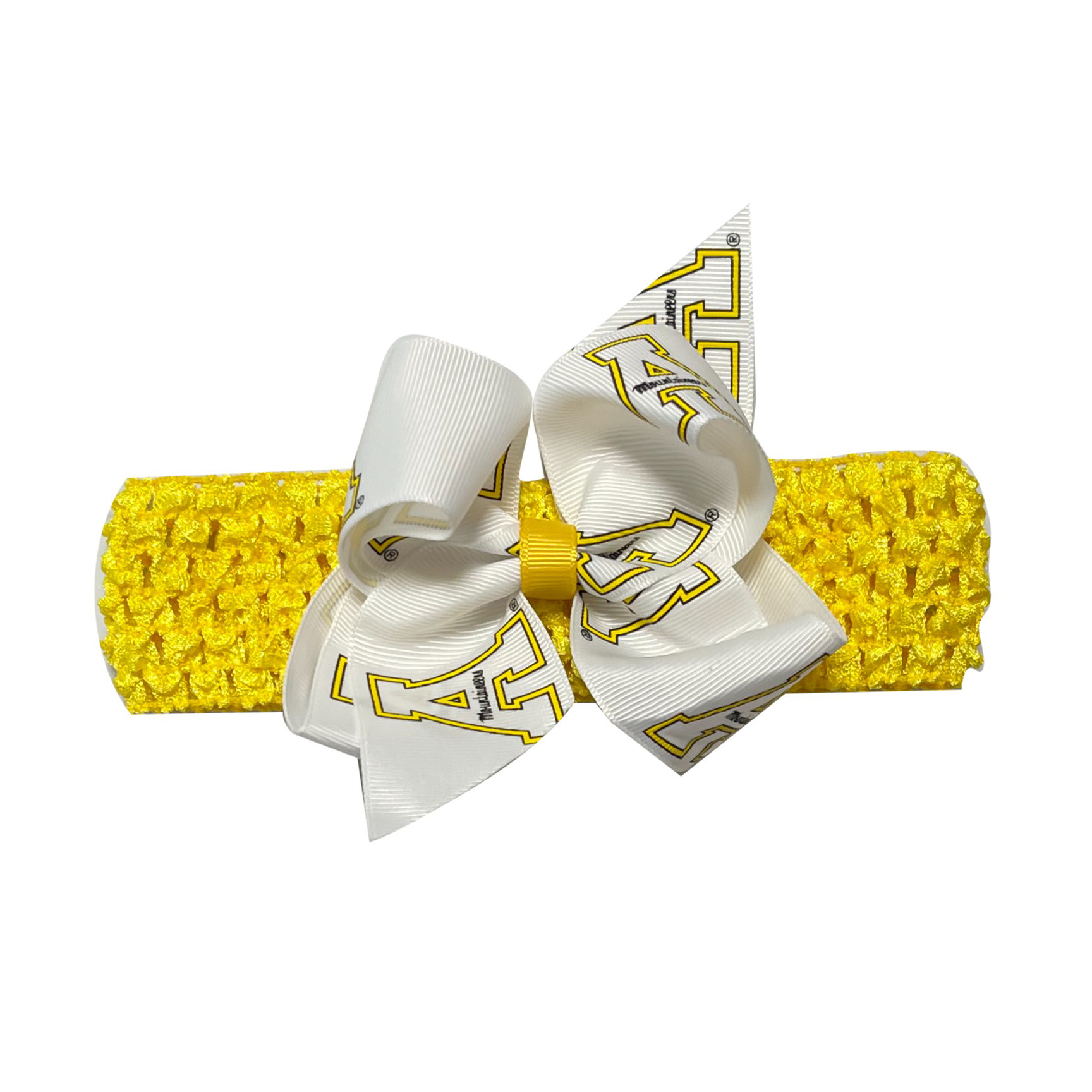 Crochet Headband with Junior Bow Appalachian State University