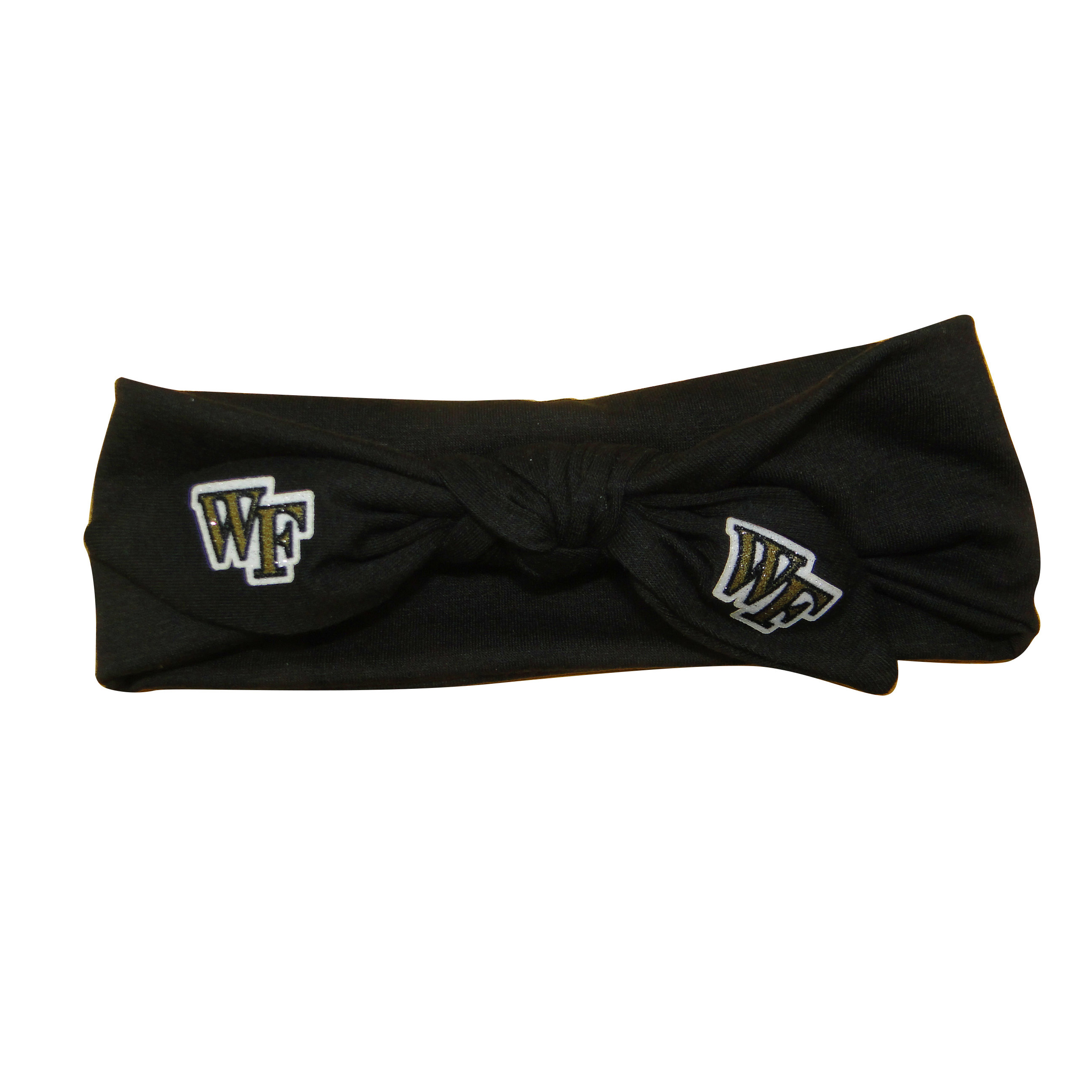Knotted Cotton Bow Headband - Wake Forest University