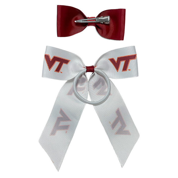 Bowtie & Cheer Pony 2 Pack - Virginia Tech