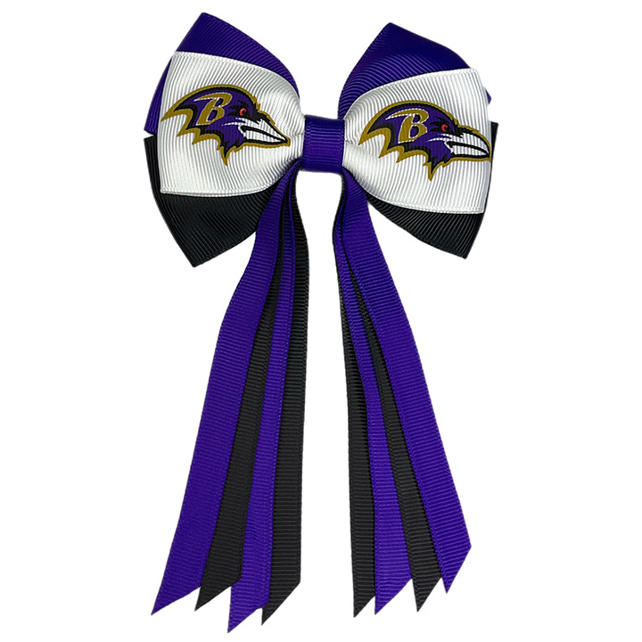 Mini Streamer Bow - Baltimore Ravens