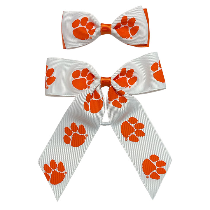 Bowtie & Cheer Pony 2 Pack - Clemson University