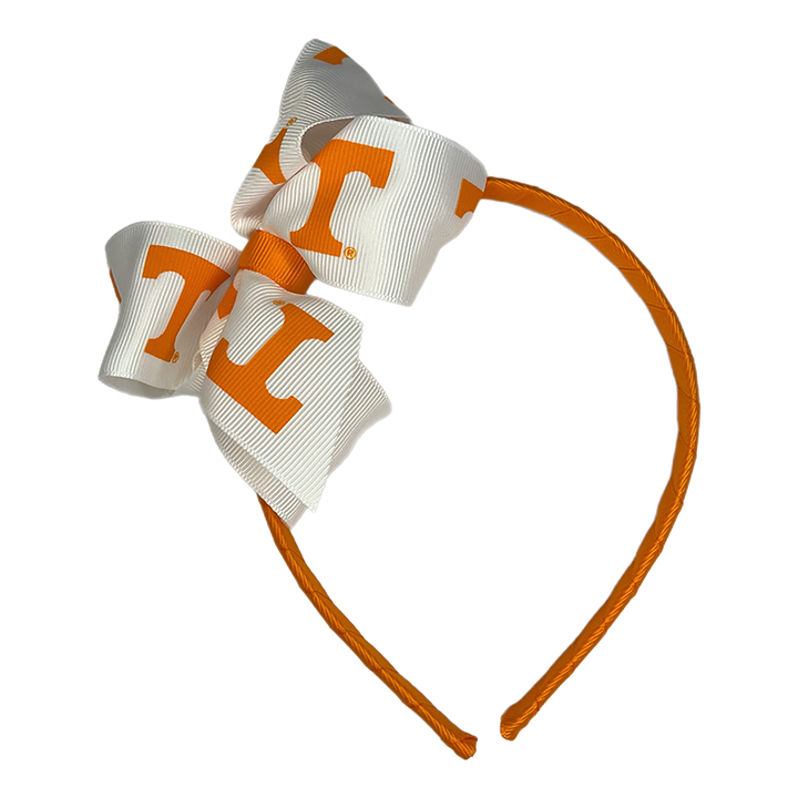 Wrapped Headband with Junior Bow - University of Tennessee