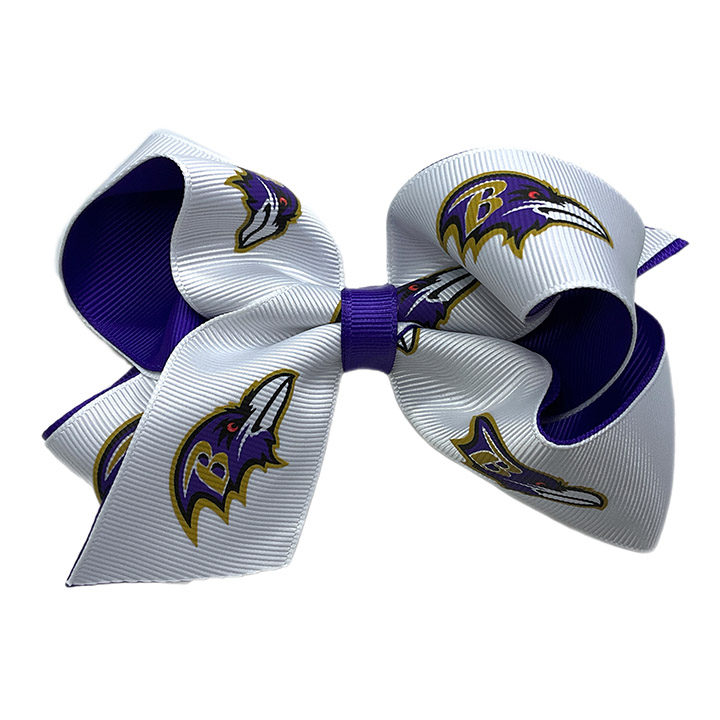 Two Tone Bow - Baltimore Ravens