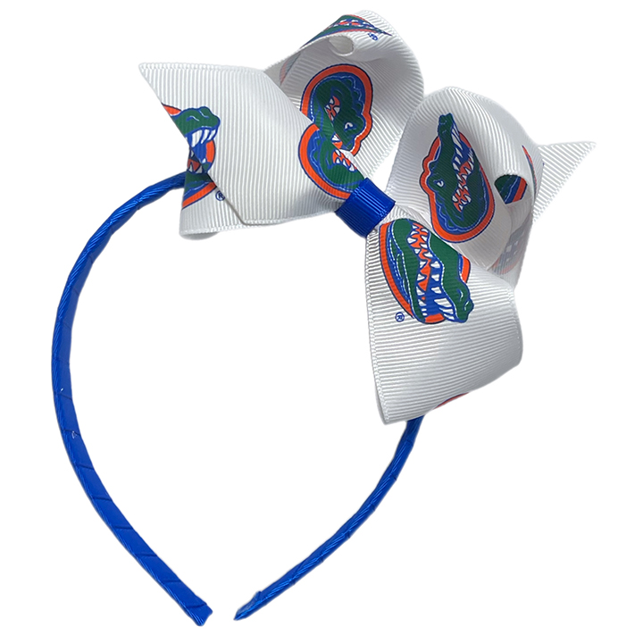 Wrapped Headband with Junior Bow - University of Florida