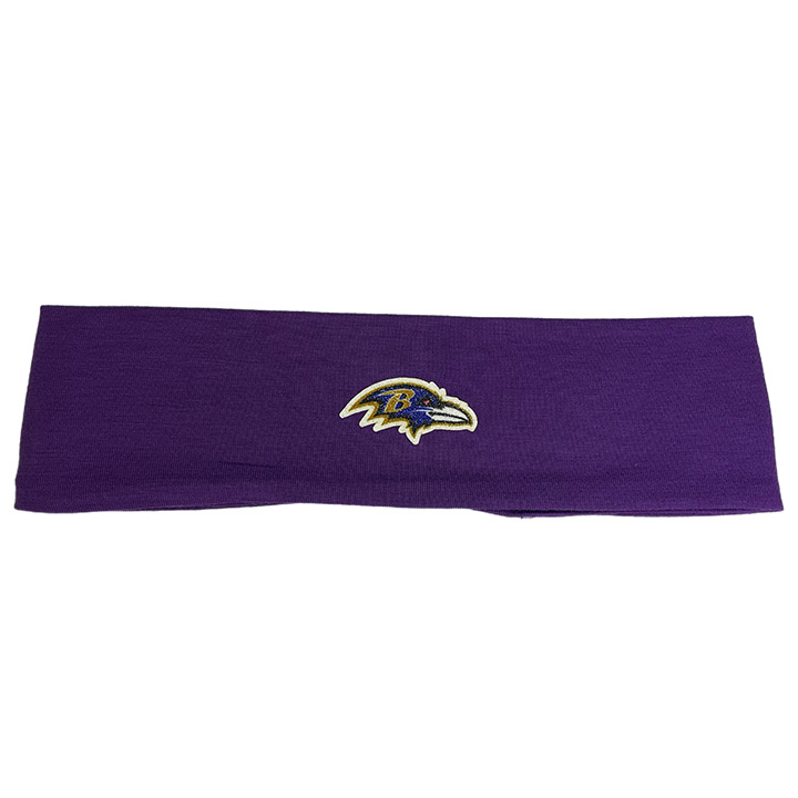 Cotton Stretch Headband - Baltimore Ravens