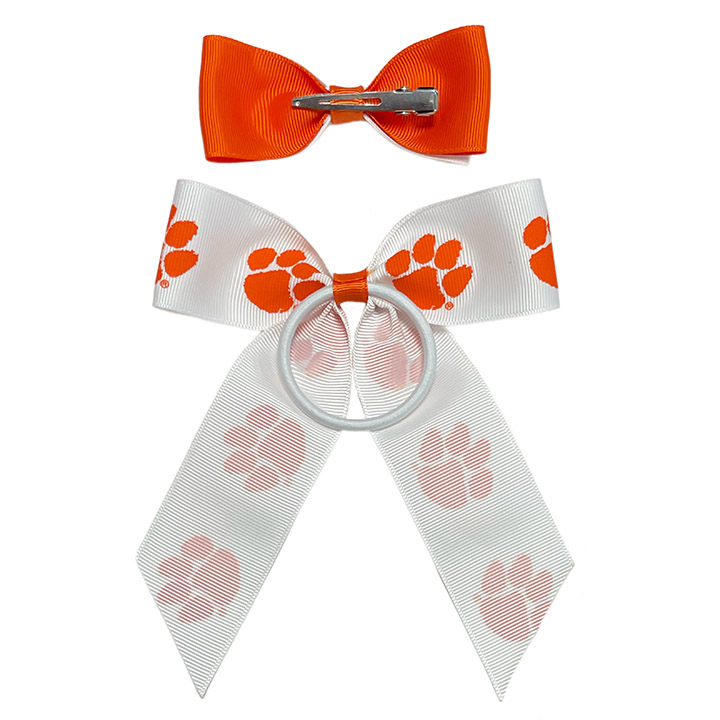 Bowtie & Cheer Pony 2 Pack - Clemson University