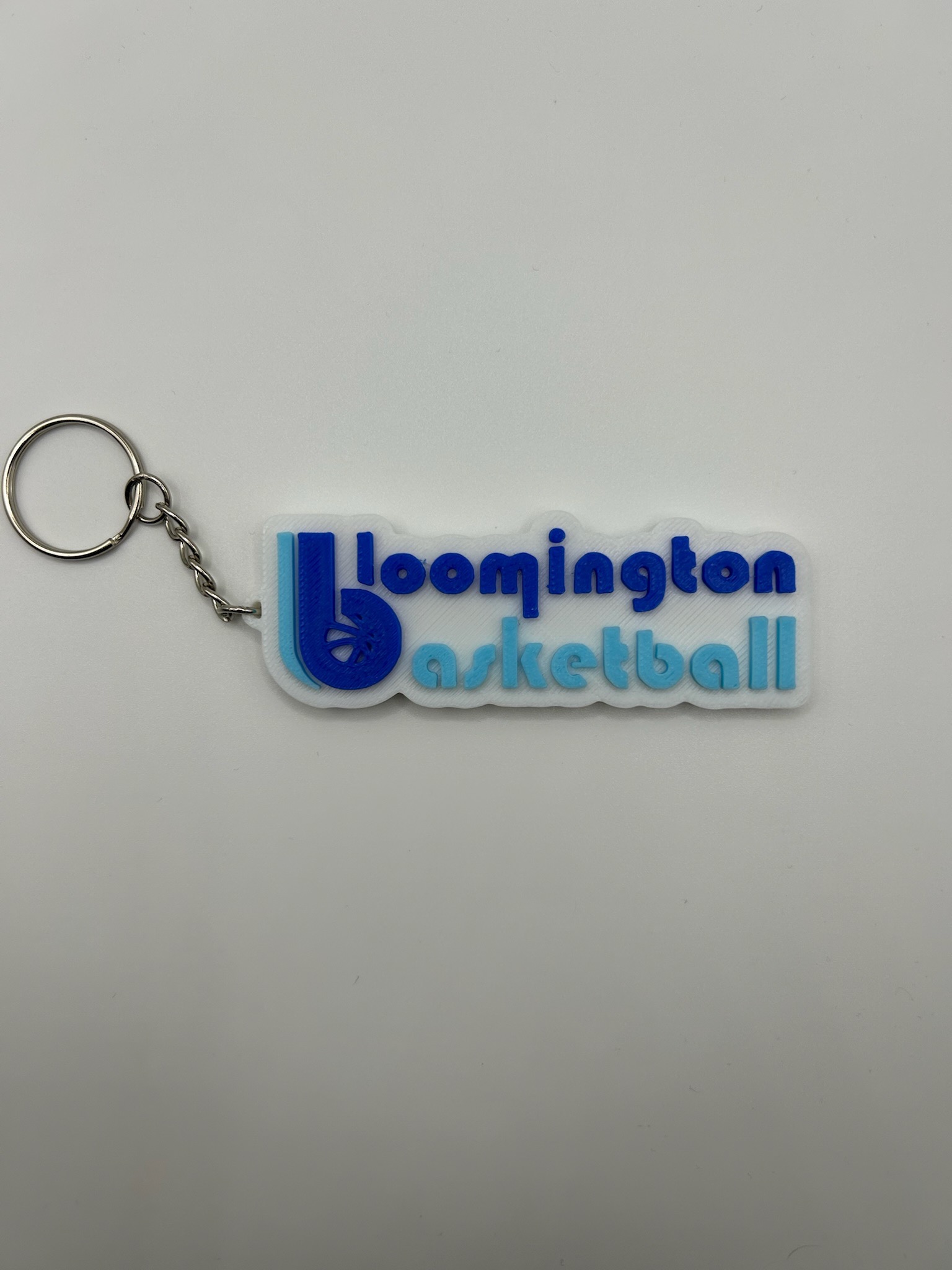 Bloomington Basketball Keychain