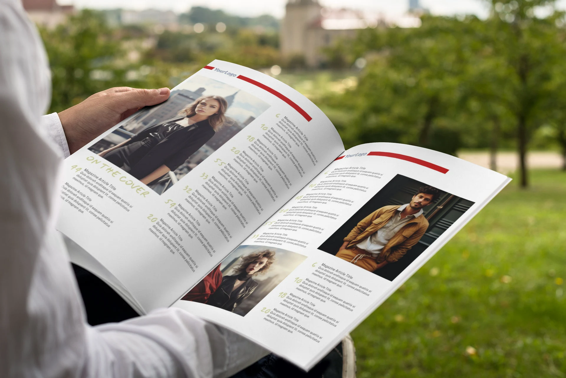 Editable Canva Magazine Template - 60 pages - Editable & Printable - Fashion Style - DIY Magazine Design - Including Usable Images.