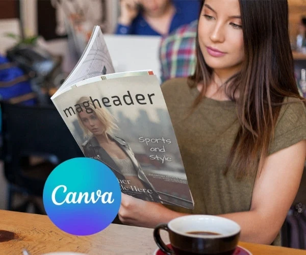 Editable Canva Magazine Template - 60 pages - Editable & Printable - Fashion Style - DIY Magazine Design - Including Usable Images.