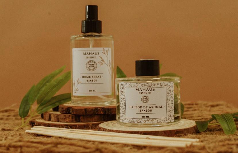 Kit Home Spray e Difusor VIDRO Bamboo