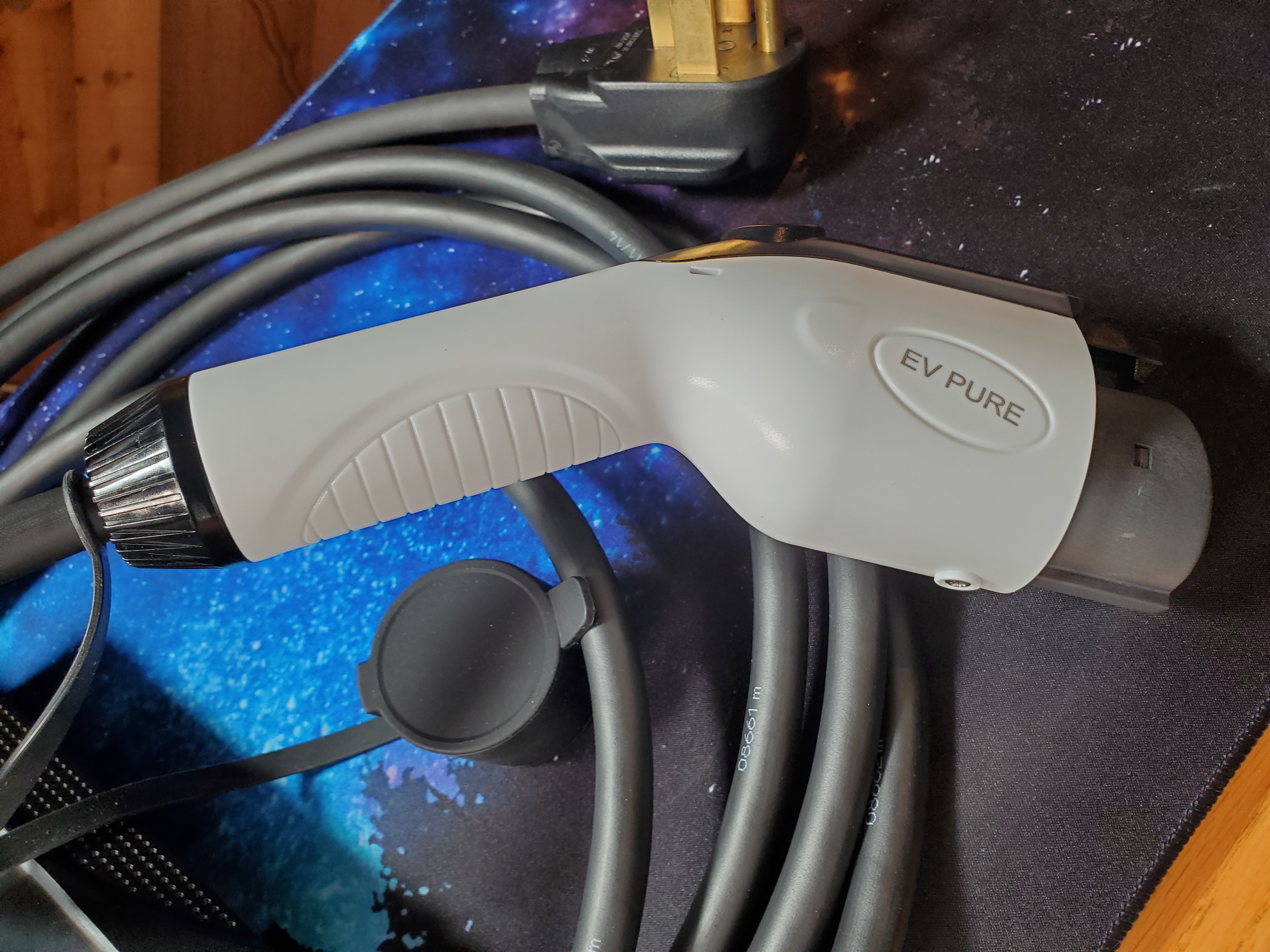 EV Pure - Level 2, 32 Amp 240V, EV Charger, 16/26/32A Adjustable NEMA 14-50 Plug