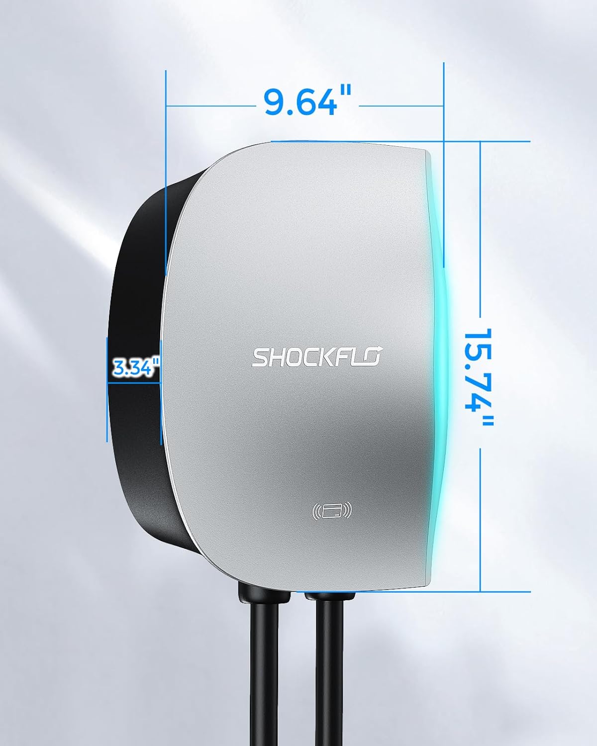 ShockFlo S1 Level 2 EV Charger (48A), NEMA 14-50 Plug or Hardwired EV Chargin...