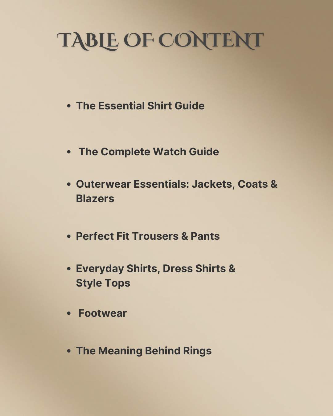 The Gentleman’s Wardrobe Guide