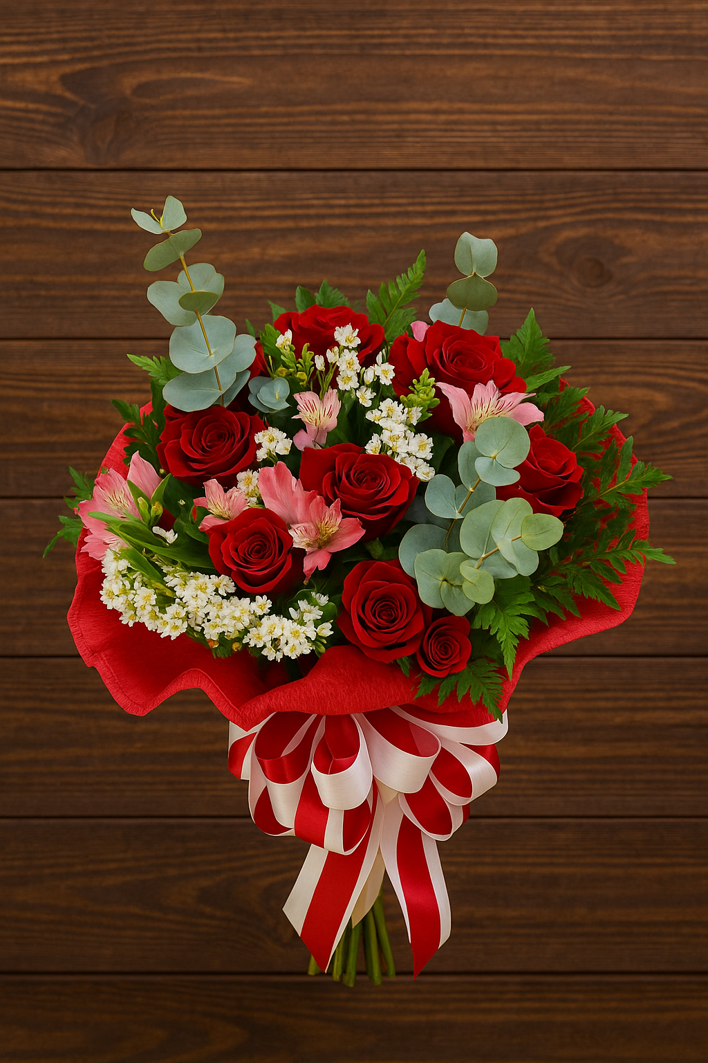 Buquê de rosas vermelhas