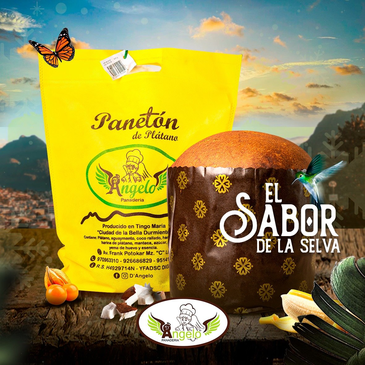 Panetón de plátano