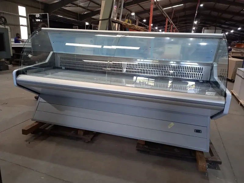 1.8m Curved Glass Meat Chiller