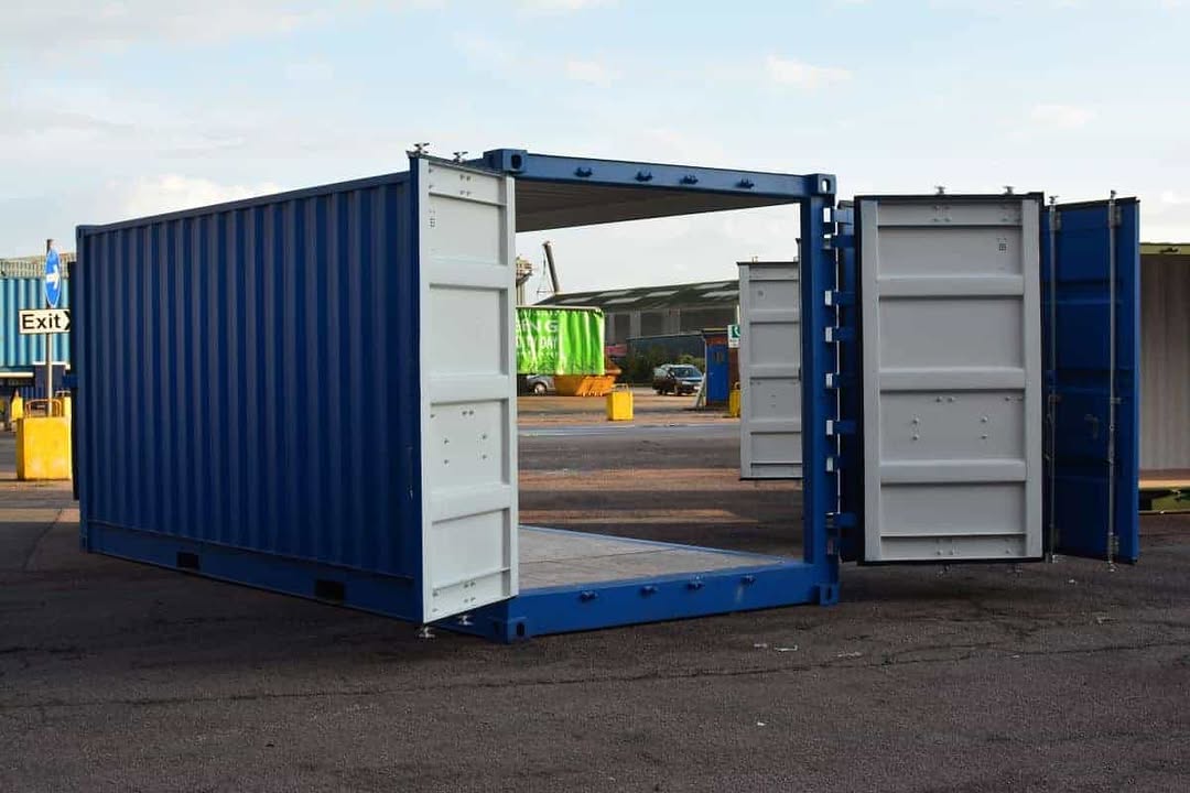 Open-Sided Shipping Container