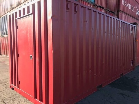 20ft Red Shipping Container