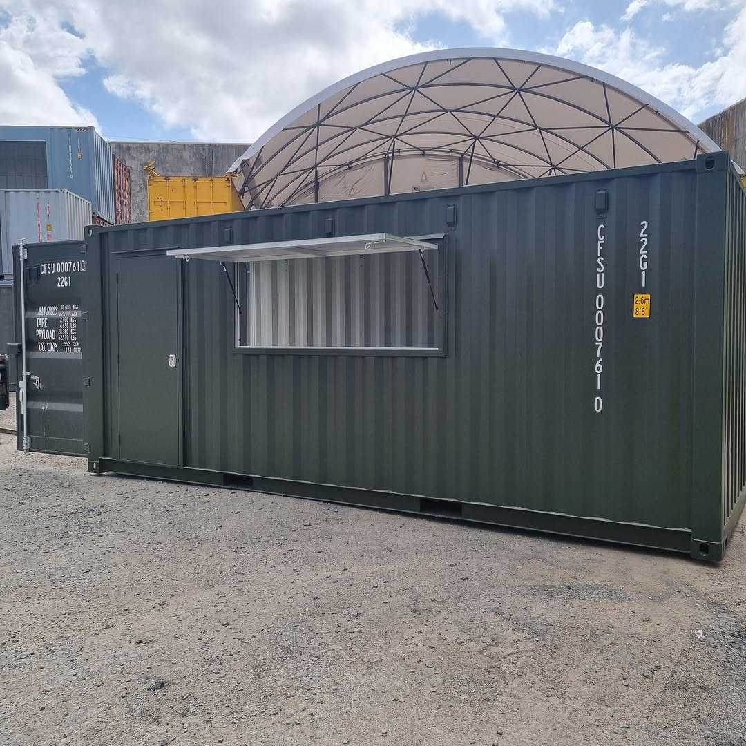 Converted Shipping Container Kitchen