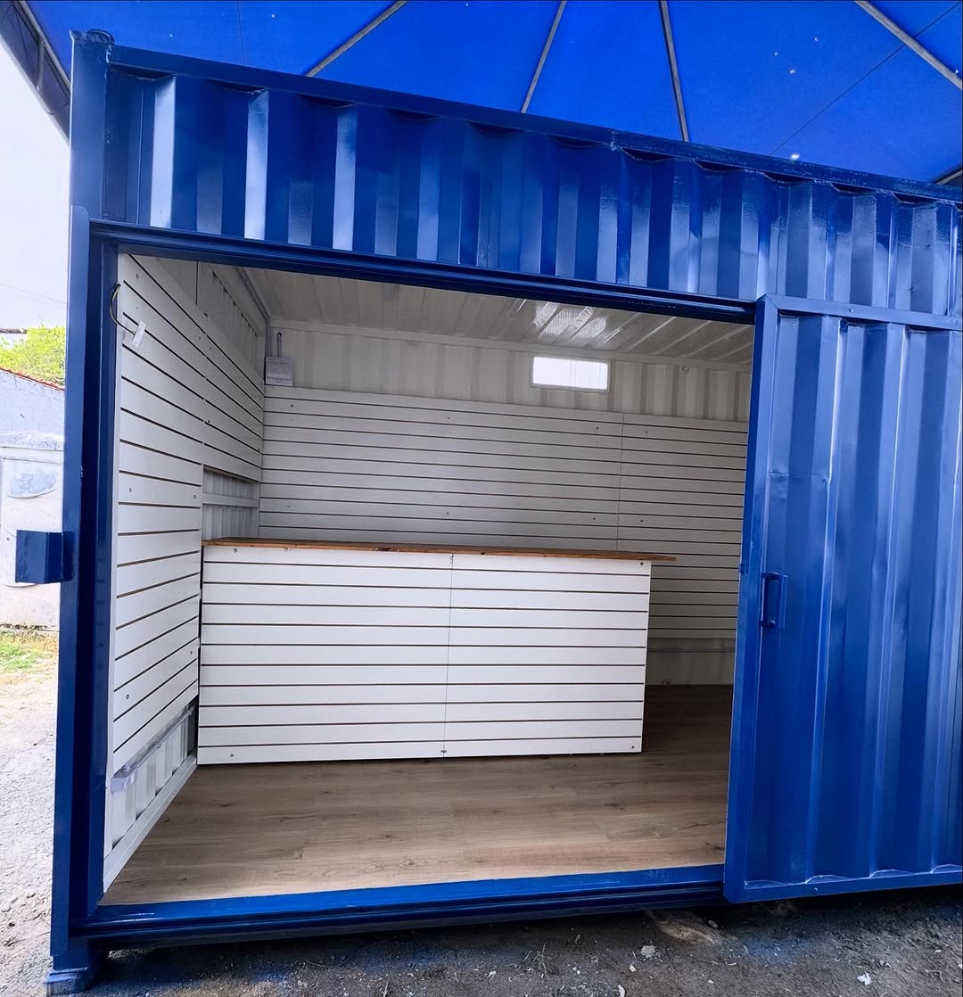 Converted Shipping Container Kiosk
