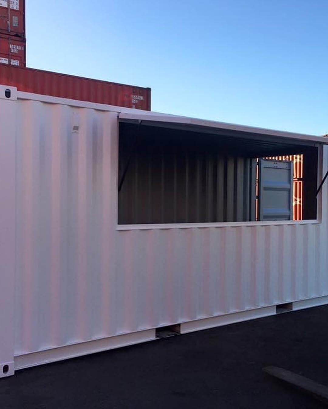 Converted Shipping Container Kiosk