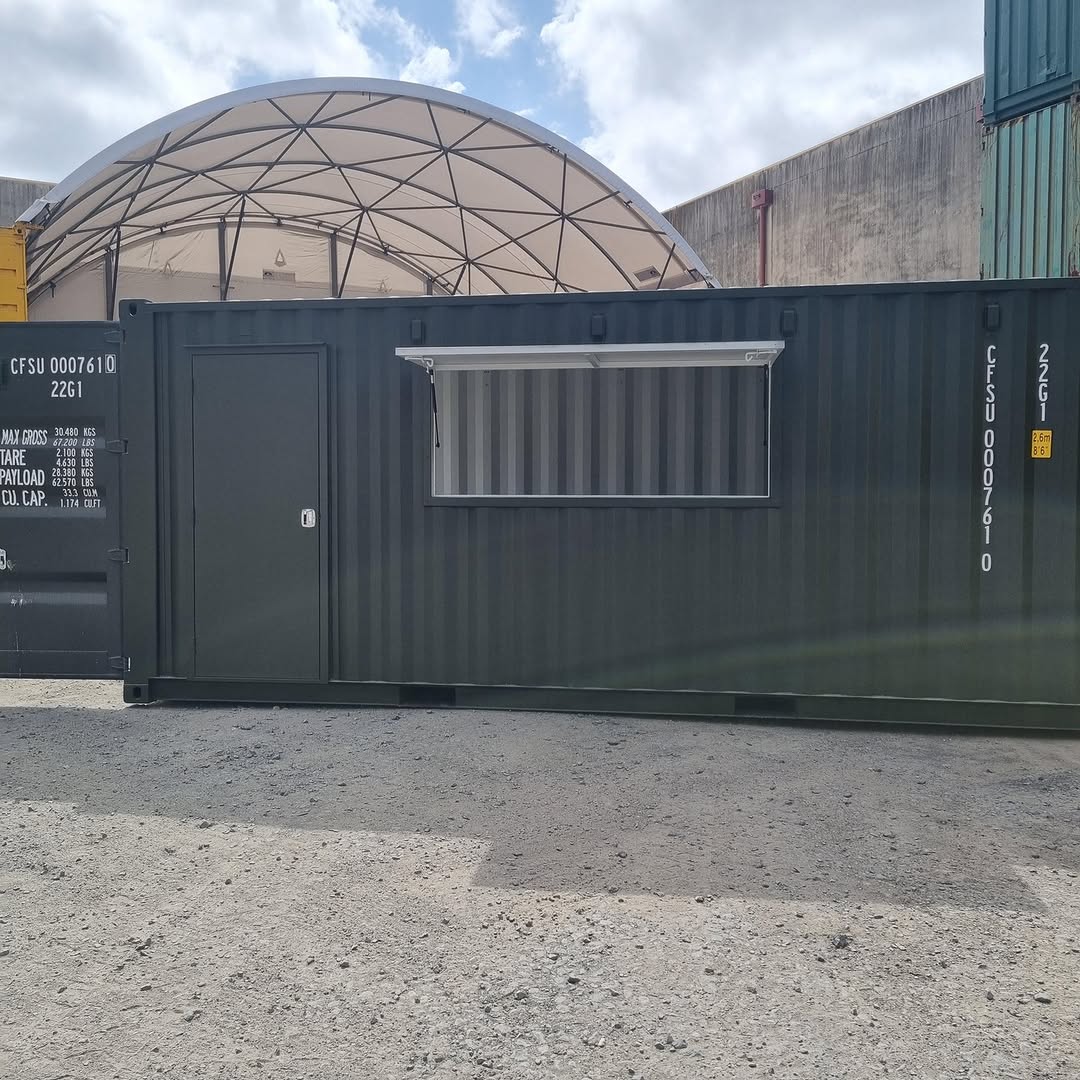 Converted Shipping Container Kitchen