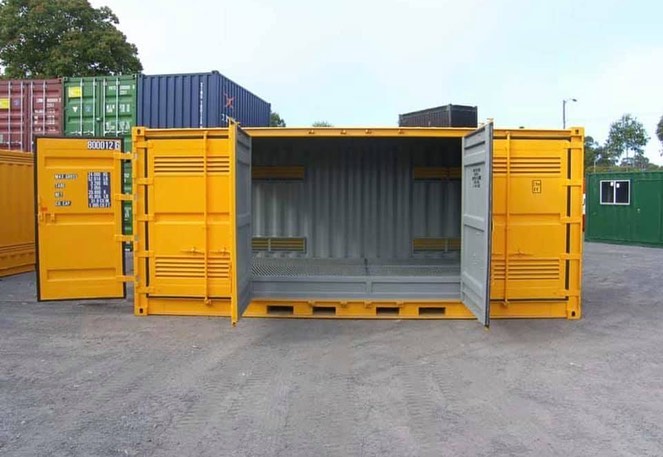 Yellow Shipping Container