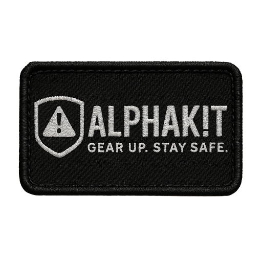 Parche Bordado ALPHAK!T – Gear Up. Stay Safe.