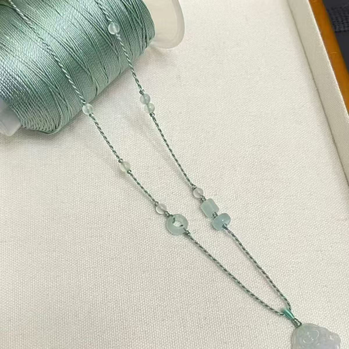 Custom Handcrafted Cord for Jadeite Pendants