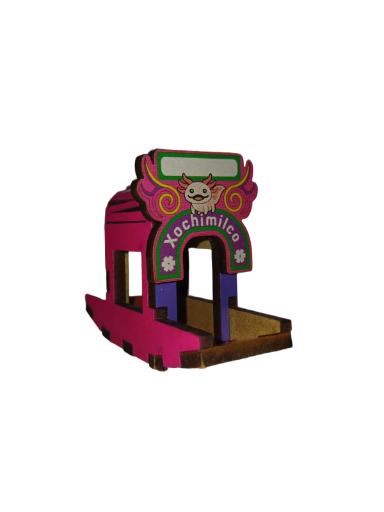 Modelo de trajinera de Xochimilco